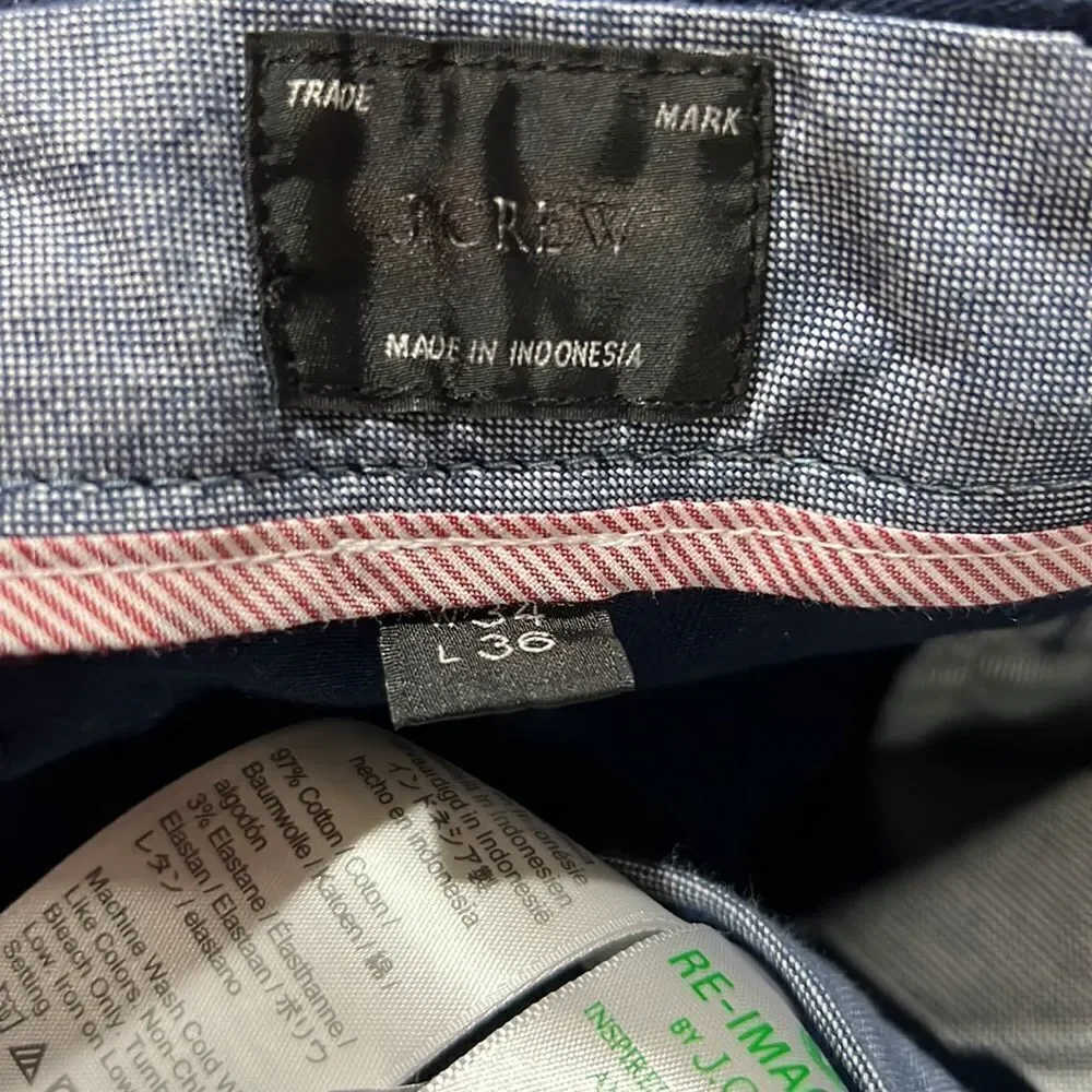 J. Crew 770™ Straight-fit stretch chino pant in Navy Blue NWT and NWOT